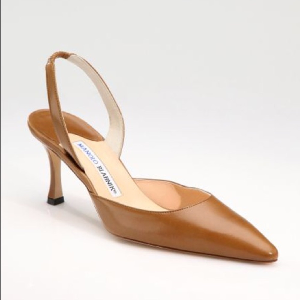 Manolo Blahnik Carolyne Slingback Shoe (SZ 37)